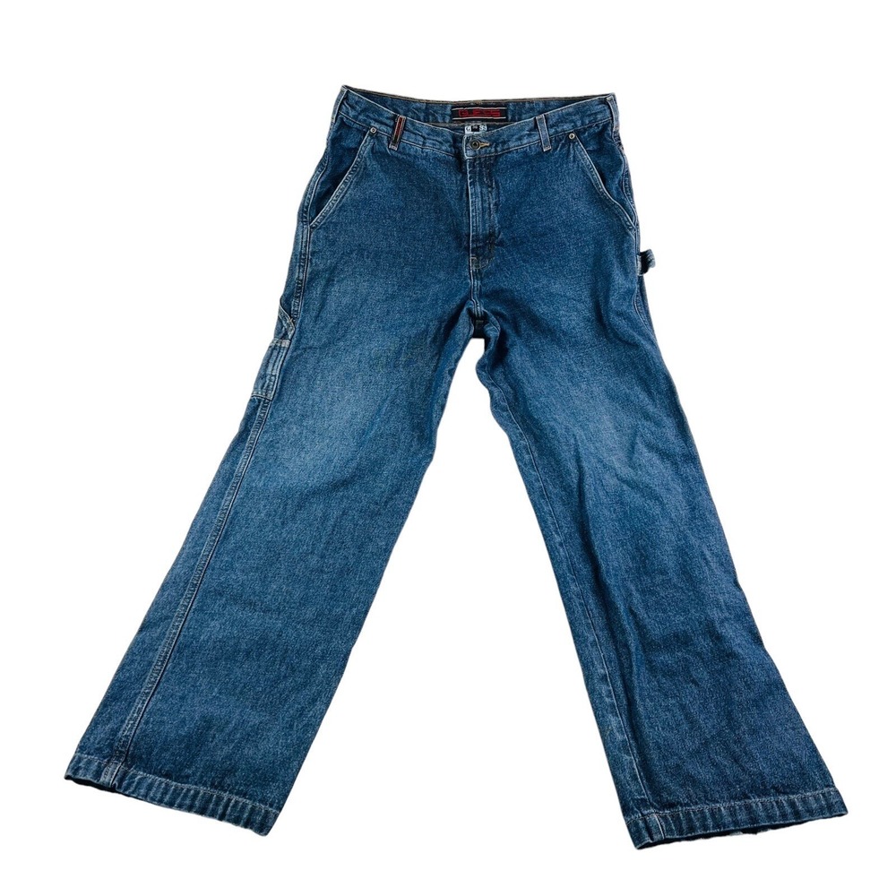GUESS USA Blue‎ Baggy Cotton Carpenter Jeans Mens Size 36X33